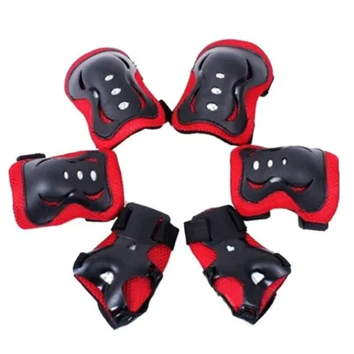 TIMES LORD Children Inline Skatings Skateboard Riding Sports for Roller Skates 6 in 1 Knee Pad Kids Protective Gear Elbow Pads Wrist Protective