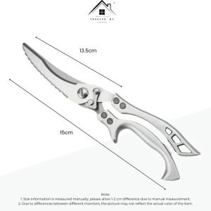 Bone Cutting Shears Extended Handle Ergonomic Design Kitchen Tool