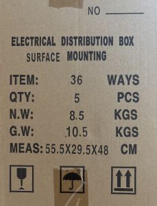 SeanRo distribution box 18 and 36 ways surface mounted