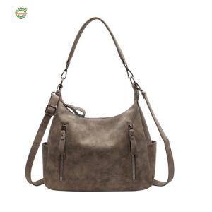 PU Leather Simple Shoulder Bag Solid Color Casual Sling Bag Leisure Crossbody Bag Travel Work Dating Shoulder Bag[Winnereco World]