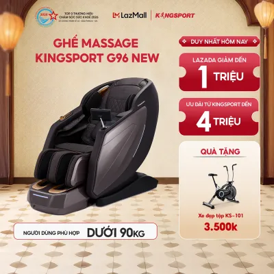 Miễn phí lắp đặt | Ghế massage KINGSPORT Deluxe G96 New Công Nghệ Massage Kingtech Touch Premium với 24 Bài Massage Lifestyle