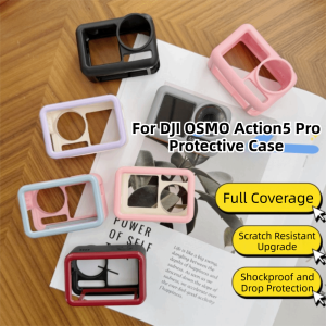 LUXURYLYN Anti-scratch TPU Case Anti-fall Protector Soft Shell High Quality Shockproof Protective Cover for DJI Osmo Action 5 Pro Accessories