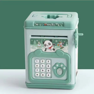 Electronic Piggy Bank Childrens Cash Box Password Safe Smart Fingerprint Piggy Bank Automatic Banking Childrens Gift Money Box