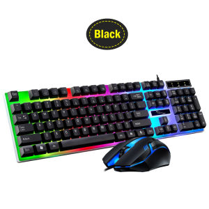 Wired Keyboard And Mouse Set RGB Backlight Gaming Keyboard Mechanical Keyboard+Mouse Set