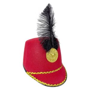 MAOMEI Dress Up Marching Band Hat Vintage Knight Sun Protection Drum Major Hat Stylish Hat Circus Ringmaster Uniform Hat Cosplay Carnival