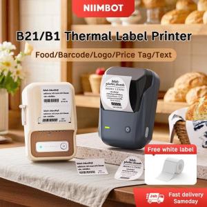 NIIMBOT B21 B1 Bluetooth Thermal Label Printer 20-50mm for Food Barcode Logo Price and Text Stickers