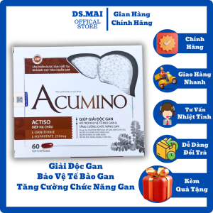 Acumino Tăng Cường Chức Năng Gan Thải Độc Giảm Mẩn Ngứa Mề Đay Nóng Trong Mụn Nhọt Do Gan