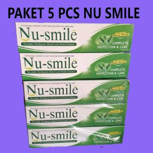 BMH-5 PCS Odol Pasta Gigi NU SMILE Tea tree oil bantu Kurangi gigi ngilu