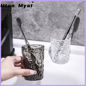 tantuoye Nhựa Nước súc miệng bàn chải đánh răng cup với xử lý Home phòng tắm Tumblers xách tay Mug trong suốt bàn chải đánh răng chủ