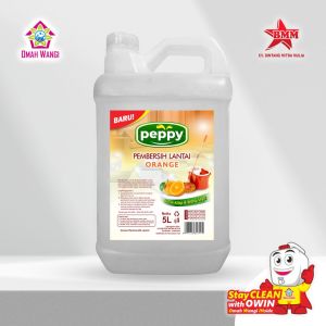 Pembersih Lantai Peppy Aroma Orange 5 Liter Lantai Bersih Wangi Segar