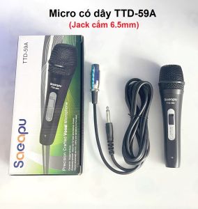 [TPHCM] Mic có dây rẻ TTD-59A dùng cho Loa Kéo Loa P88 Âmly