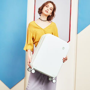 Mixi 26 Inch Men Women PC Travel Luggage Checked-in Waterproof TSA 360 Universal Spinner Wheel Wearable Trolley Case Suitcase Free Cover M9236