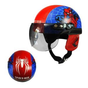 HELM ANAK BALITA SUPER SPIDERMAN RINTING - HELM RETRO ANAK - HELM BOGO - ALLSIZE