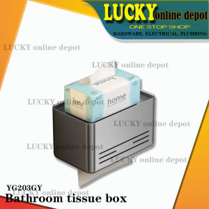 YG203GY ALUMINUM BATHROOM TISSUE HOLDER (MATTEGRAY COLOR)