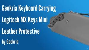 Geekria Vegan Leather Keyboard Cover Replacement for MXKeyboard Travel Bag