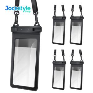 Waterproof Floating Phone Pouch 5pcs with Lanyard for Safe Use in Water Activities