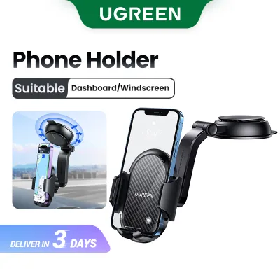 UGREEN Car Windscreen Phone Holder Gravity Stand in the Car Suction Cup compatible for iPhone 15 Pro Max，iPhone 14 Samsung S23 Huawei Samsung S24 Ultra