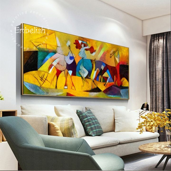 Embelish Pieces Abstract Wall Art Pictures For Living Room Modern Home