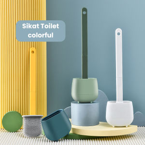 PROMO!! Dejavu Brush Toilet Silicone Sikat WC Silikon Alat Pembersih Toilet Sikat Kloset Fleksibel Dengan Wadah Sikat toilet/sikat wc/sikat toilet kamar mandi/sikat kloset duduk HRD320