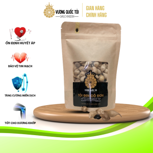 Tỏi Đen Cô Đơn Lý Sơn chính gốc- tỏi 1 nhánh - Vương Quốc Tỏi -Túi 150g thực phẩm vàng cho sức khoẻ - quà tặng sức khoẻ