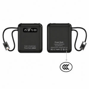 CCC 3C  20000mAh Mini  Fast Charging Built-in Cable Type-C Flight Approved