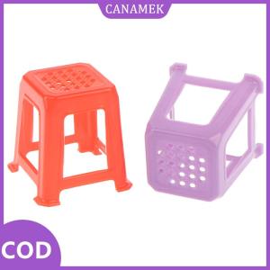 CANAMEK✨ Quy mô 1 12 Dollhouse thu nhỏ Nhựa Phân ghế giả vờ chơi đồ nội thất đồ chơi