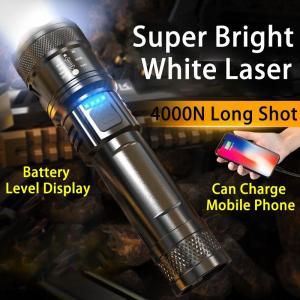 Super Bright Zoom LED Flashlight Rechargeable Waterproof Outdoor Heavy Duty Rechargeable Flashlight Outdoor Multifunctional Portable