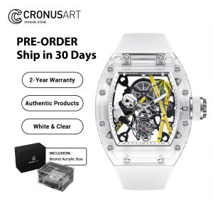 CRONUS ART Watch CM08-031 Sapphire GlassPanda Series - High Quality Fluorine Band Scratch Resistant Water Resistant