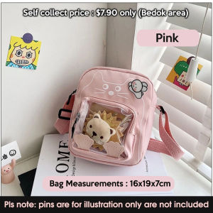 Cute Bag Small Crossbody bag Ita bag Clear Bag Anime Bag Small Itabag Mini Pouch Clear Handphone Bag