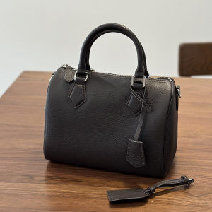 BeeGreen Women 100% Genuine Leather Handbag High Quality Commuter Bag Classic Boston Bag Elegant Underarm Bag Minimalist Shoulder Bag