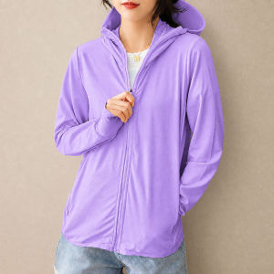 UV Protection Jacket Women Hooded Sun Protection Jacket Lightweight Breathable Full Face UV Jacket Women
