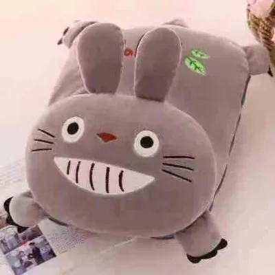Pillow blanket two-in-one Pikachu quilt multifunctional doll pillow for children dual-purpose blanket coral fleece