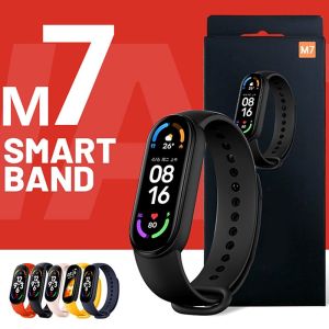 ♥ SFREE Shipping ♥ 2022 New M7 Smart watch Women Mens Blood Pressure Monitor Sports Fitness Bracelet Smartband Bluetooth 5.0 Monitor PK M6 M5 M4