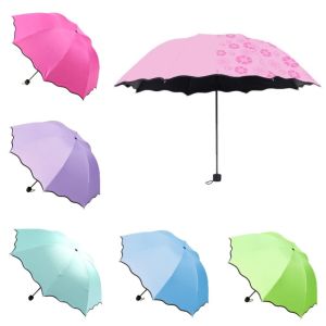 DOI4RE ป้องกันรังสียูวี ร่มบังแดด บานในน้ำ ใช้สองครั้ง ร่มกันแดดของผู้หญิง ขนาดกะทัดรัดกะทัดรัด ซี่โครง8ซี่ ร่มกันฝนพับได้ การเดินทางการเดินทาง