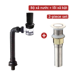 ống thoát nước chậu rửa Ống thoát nước có kèm bộ xả lavabo dễ dàng lắp đặt không bị rò rỉ  phù hợp mọi loại chậu rửa đảm bảo chất lượng