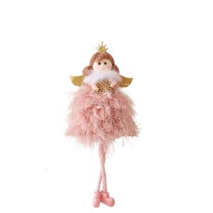 Christmas Fabric Snowflake Princess Decorative Hanging Piece Suitable For Indoor and Outdoor Celebration Display