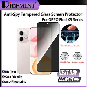RICHMENT Privacy Temgered Gass Screen Protector with Installation for Honor 600/ Honor 600 Pro/ Honor 600 Lite
