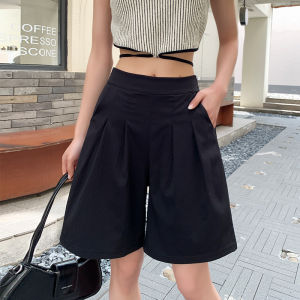 Dream clothes🎃พร้อมส่งจากกทม🥕กางเกงขาสั้น ผญ🌸กางเกงขาสั้นสูทผู้หญิง ทรงหลวมทรงตรง มีกระเป๋า2ใบ แมทช์ง่ายได้ทุก everyday look เลยค่าาา