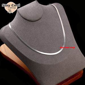 KALUNG GEPENG Titanium Pria Dan Wanita Kalung Gepeng Gold Dan Silver Kalung Anti karat DAN LUNTUR  - STAY COOL SHOP