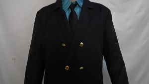 Vua Hải Tặc Sanji cos Phục Hương Giác Vàng Bộ vest màu xanh Sanji cosplay Bộ trang phục anime