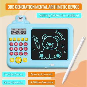 Early Childhood Educational Toy: Intelligent Math Machine with Handwriting Board - Interesting Math & Art Learning Toy