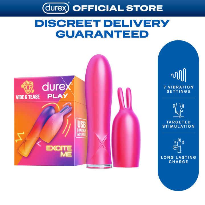 Durex Play Vibe & Tease 2-in-1 Vibrator and Teaser Tip (for woman)| Quiet  Silent & Sensory Adult Toy Usb Rechargeable Battery Discreet Travel Pouch -  Lazada | Lazada PH