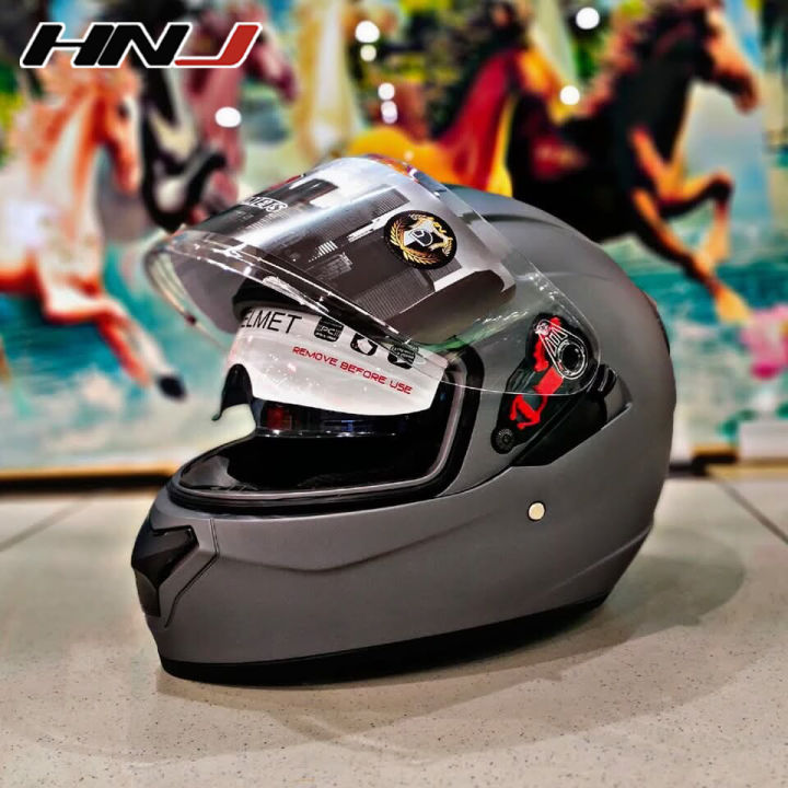 HNJ 2021 Helmet Full Face Dual Visor for Motorcycle Men and Women