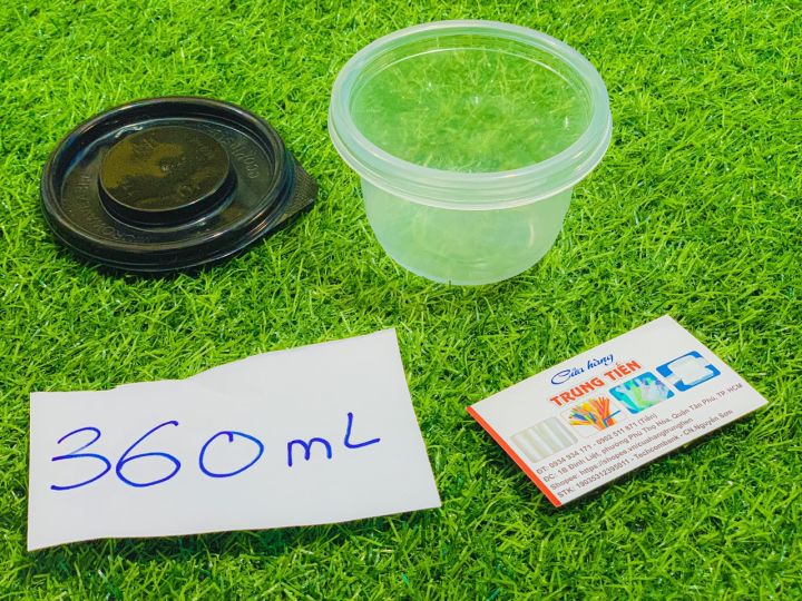 TÔ NHỰA DÙNG 1 LẦN 360ML KÈM NẮP - 25 CÁI