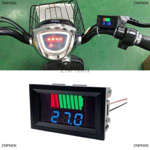 [COD] ZNPNXN เครื่องวัดระดับการชาร์จแบตเตอรี่รถยนต์12V 24V 36V 48V 60V เครื่องทดสอบความจุแบตเตอรี่ลิเธียมจอแสดงผลสีฟ้า