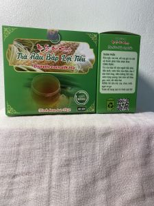Hộp 40 gói trà râu ngô rau má Bảo Khang trà túi lọc rau bắp lợi tiểu giúp tan sỏi thận lợi tiểu tiểu đêm tiểu buốt HH