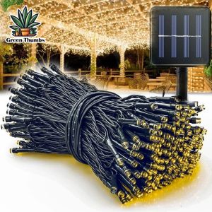9M Waterproof Solar Curtain String LightsChristmas Solar Icicle Lights for Outdoor Home Garden Xmas Decoration