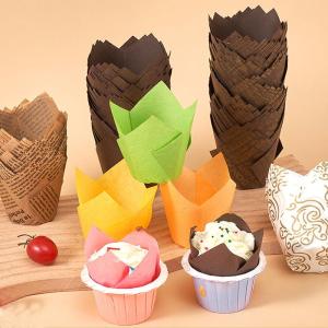 50pcs Disposable Tulip Muffin Cupcake Paper Cups Cupcake Wrapper Molde Cupcake Liner Wrap Cases Bakeware Tools