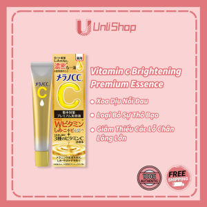 Rohto CC Premium Tinh Chất Dưỡng Sáng & Đều Màu Da 20ml - Công Thức Vitamin C Tinh Khiết - Làm Đều Màu Da & Giảm Vết Thâm Ức Chế Sản Sinh Melanin & Giảm Thâm Nám  Phù Hợp Da Không Đều Màu & Lão Hóa