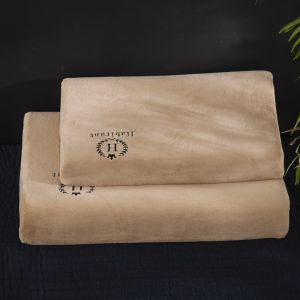 SUNLIGHT HOME Velvet Latex Pillowcase 10 ColorsMemory Foam Pillow Case Embroidered Pillowcase